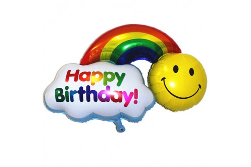 36 Inch Rainbow Cloud Balloon